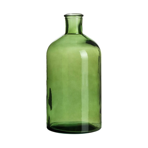 Sticlă decorativă Tropicho, înălțime 28 cm, verde