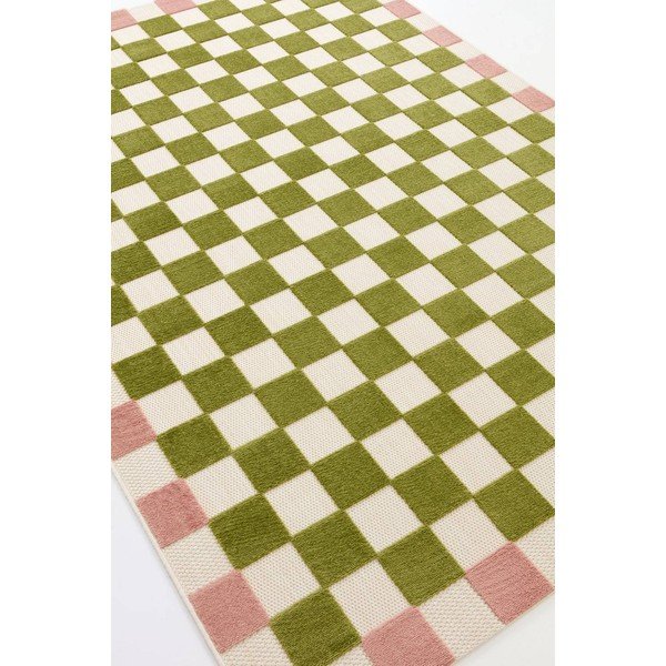 Covor pentru exterior și interior verde/roz 200x290 cm Enja – Jotex-image-4