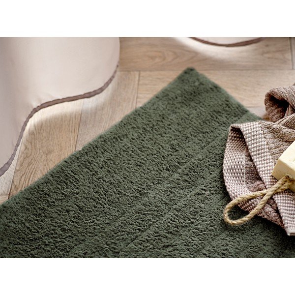 Covoraș de baie verde închis din bumbac organic 50x80 cm Soft – Södahl-image-1