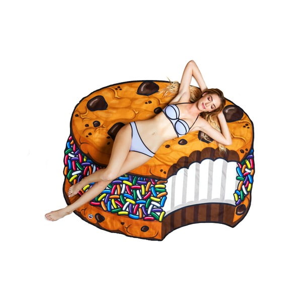 Pătură pentru plajă în formă de biscuite Big Mouth Inc., ⌀ 152 cm