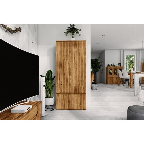 Dulap de stejar 90x206 cm Vento 2 - The Beds-image-4