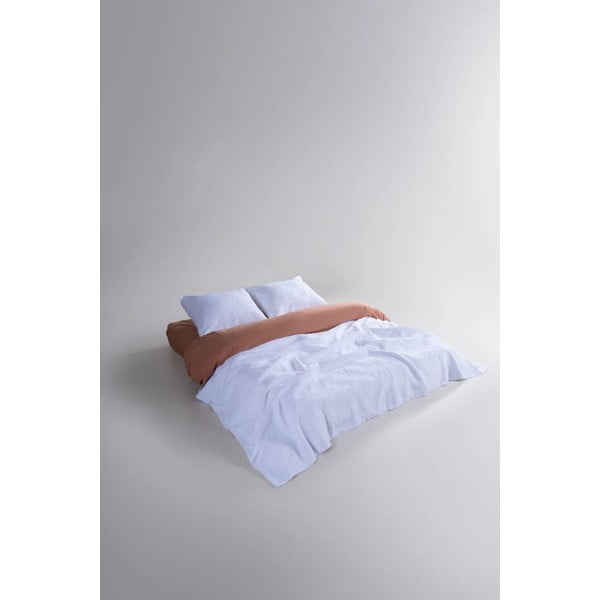 Set cuvertură și față de pernă alb din jacquard 180x240 cm Jacquard – Mila Home Luxury-image-2