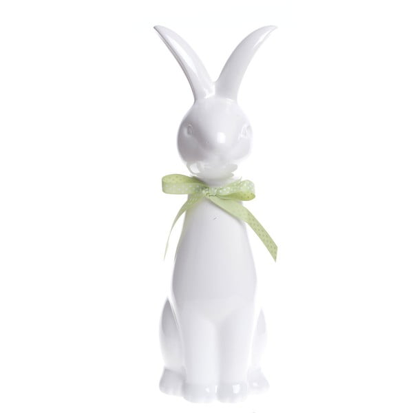 Decorațiune din ceramică Ewax Rabbit, alb