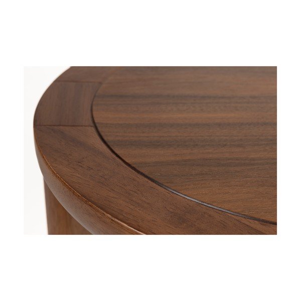 Măsuță auxiliară rotundă cu aspect de lemn de stejar ø 45 cm Storm – Zuiver-image-3