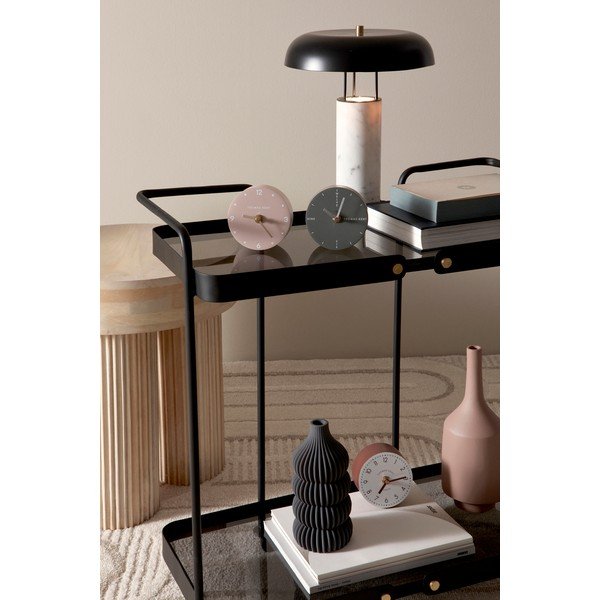 Veioză alb-negru din marmură cu abajur din metal (înălțime 33 cm) Kaithal – Bizzotto-image-1