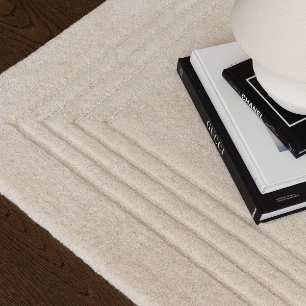 Covor fildeș țesut manual din lână 120x170 cm Orlo Ivory – Asiatic Carpets-image-2