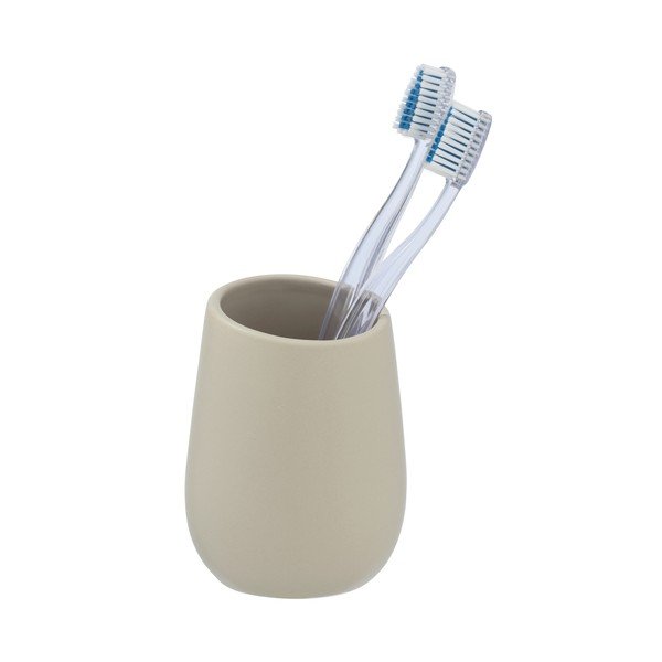 Suport ceramică pentru periuțe de dinți Wenko Badi, bej-image-2
