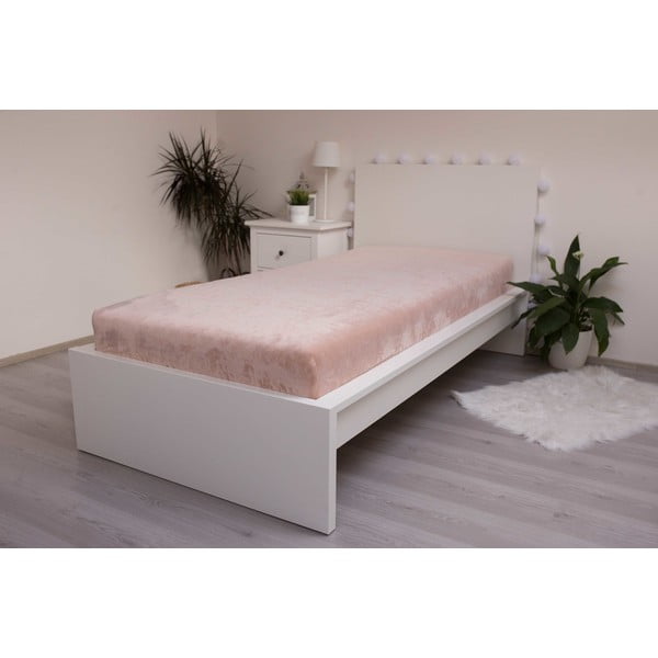 Cearceaf maro din micropluș cu elastic 180x200 cm – Jerry Fabrics-image-2