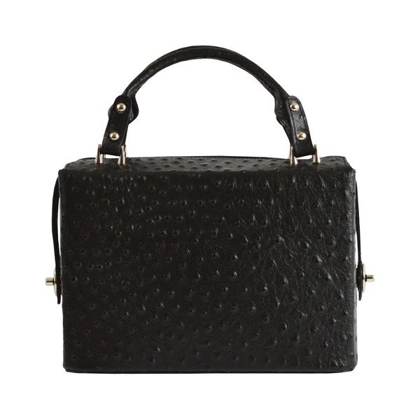 Geantă din piele Chicca Borse Simplistic, negru-image-3