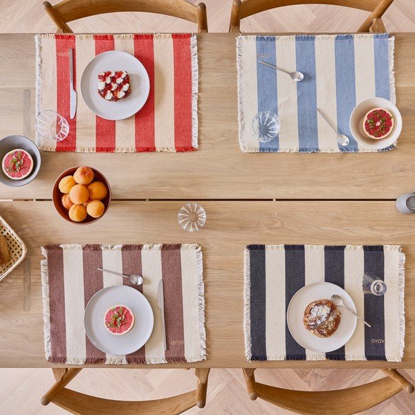 Suporturi pentru farfurii 2 buc. din bumbac organic 36x48 cm Toppu – OYOY Living Design-image-1