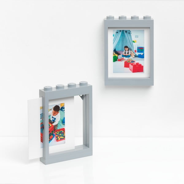 Ramă foto LEGO®, 19,3 x 26,8 cm, gri-image-4