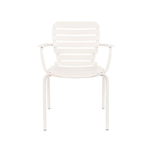 Scaune de grădină albe 2 buc. din metal Vondel – Zuiver