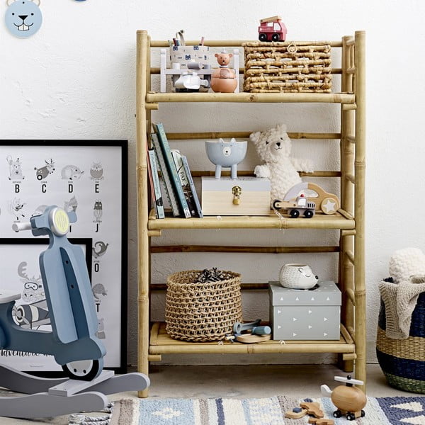 Bibliotecă pentru copii din bambus 66x105 cm Zep – Bloomingville Mini-image-1