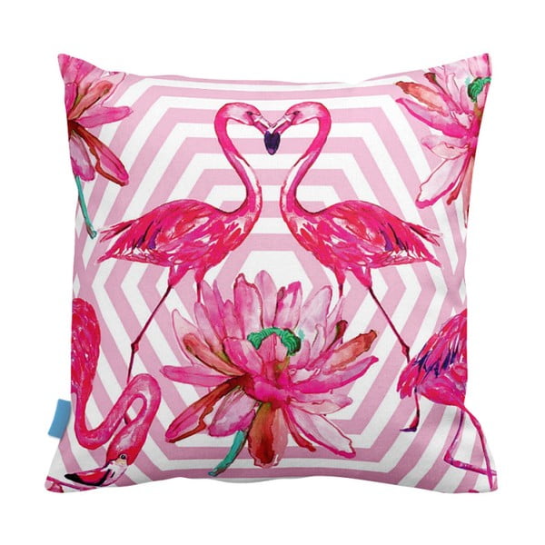Față de pernă Leilani Flamingo Love, 43 x 43 cm