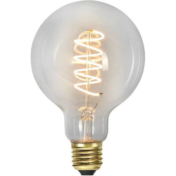 Bec LED/cu filament E27, cu lumină caldă și intensitate reglabilă 4 W Spiral Filament – Star Trading-image-3