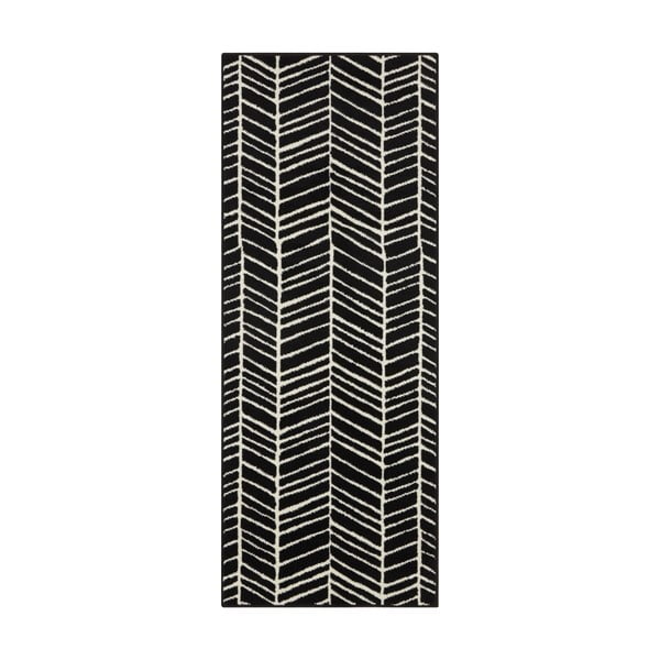 Traversă Ragami Velvet, 80x250 cm, negru