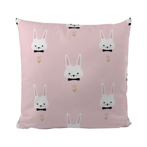 Pernă Pink Bunnies, 50x50 cm