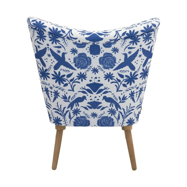 Fotoliu cu motiv floral Max Winzer Jack, albastru-alb-image-3
