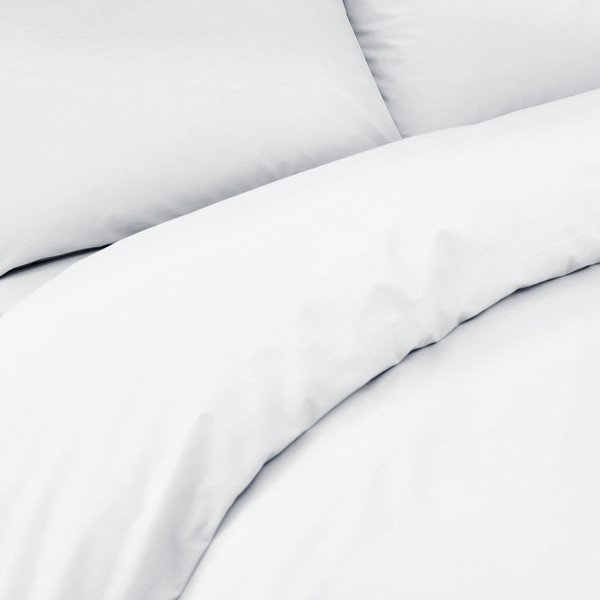 Lenjerie de pat din bumbac organic Bianca Organic, 200 x 200 cm, alb-image-2