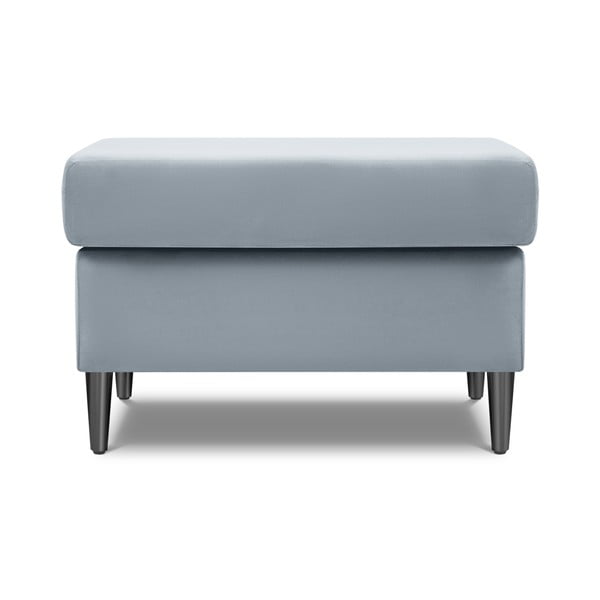 Taburet albastru deschis cu tapițerie din catifea Kyoto – Cosmopolitan Design