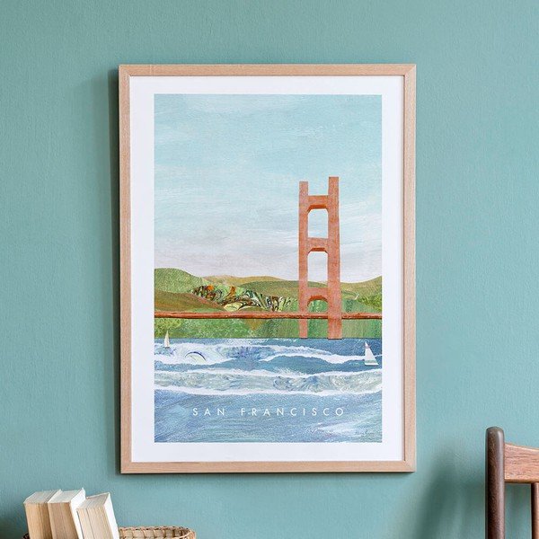 Poster Travelposter San Francisco II, 30 x 40 cm-image-2