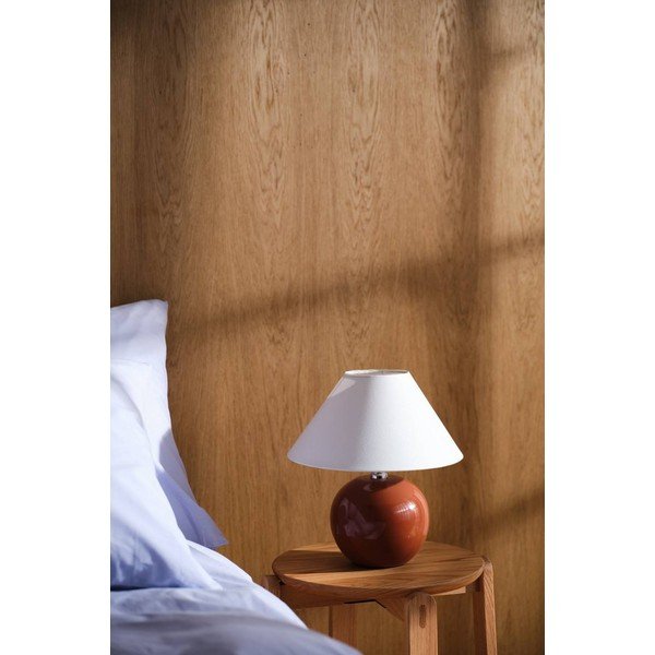 Veioză maro/crem din ceramică (înălțime 29 cm) Karamell – Jotex-image-2