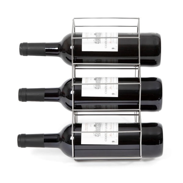 Suport metalic pentru sticle de vin Compactor, gri-image-4