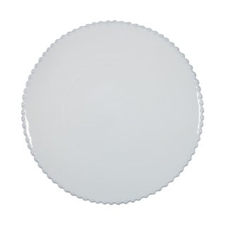 Platou din gresie ceramică Costa Nova Pearl, ⌀ 33 cm, alb