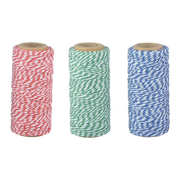 Set 3 papiote cu ață din bumbac Esschert Design Colors
