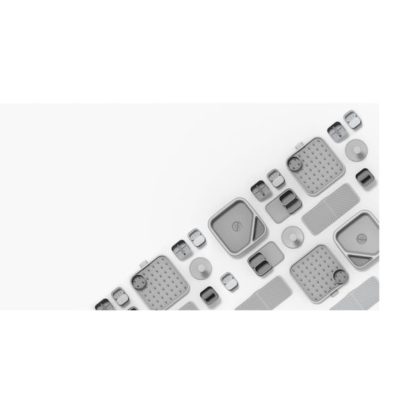 Suport vertical pentru prosoape de bucătărie din hârtie gri din plastic ø 16 cm Duo – Joseph Joseph-image-4