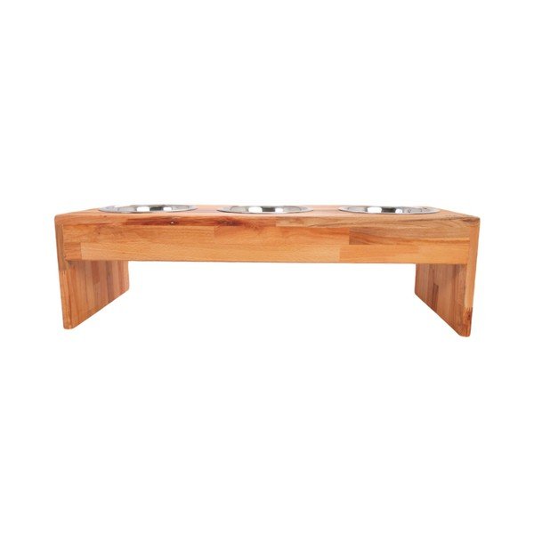 Set boluri cu suport pentru câini din lemn Three M – MA-NU-image-2