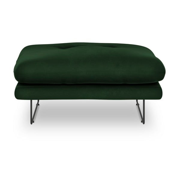 Puf cu tapițerie de catifea Windsor & Co Sofas Gravity, verde