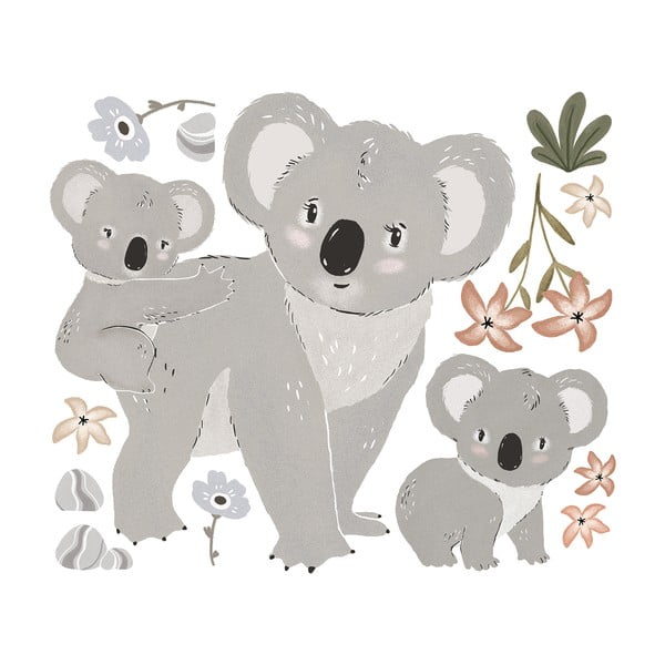 Folie cu stickere 54x46 cm Koalas Family – Lilipinso