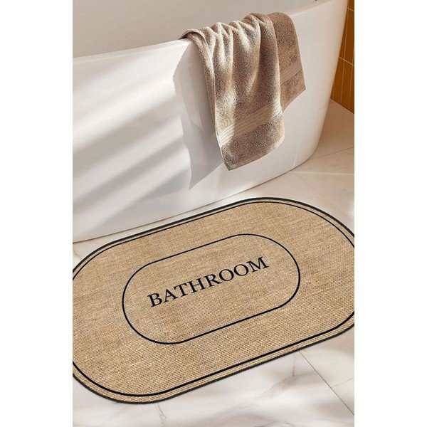 Covoraș de baie maro 60x90 cm Jute Look – Mila Home-image-1