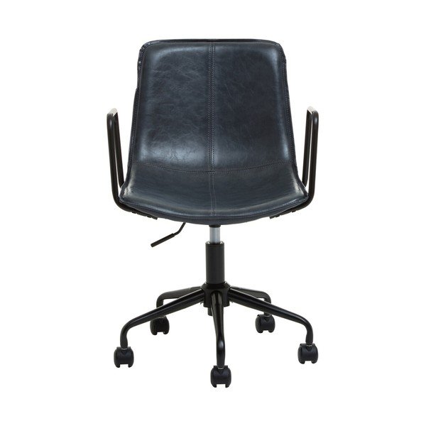 Scaun de birou gri închis din imitație de piele Branson – Premier Housewares-image-2