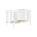 Pătuț alb din lemn masiv de pin 60x120 cm DINO – Vipack