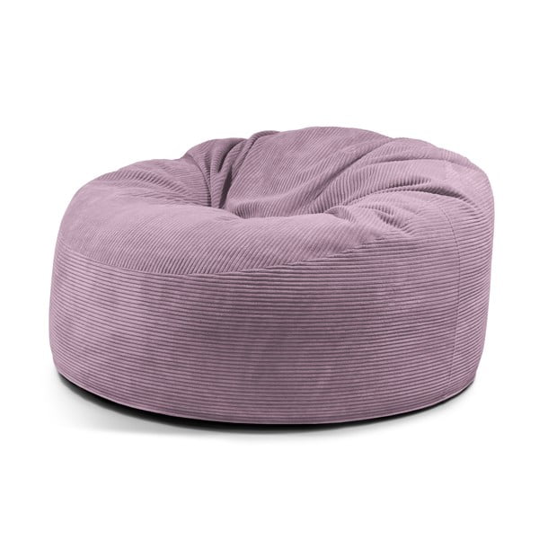 Fotoliu bean bag mov cu tapițerie din catifea reiată Om 135 – SLOWDOWN