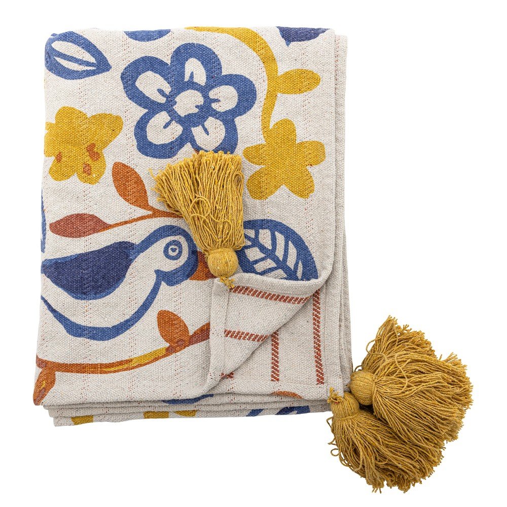 Pătură din bumbac reciclat 130x160 cm Figuria – Bloomingville