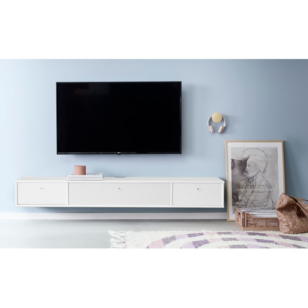 Comodă TV albă 176x22 cm Mistral – Hammel Furniture-image-1