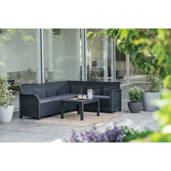 Set mobilier de grădină Keter Emma, gri-image-3