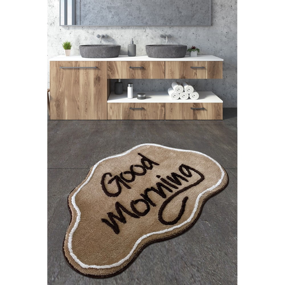 Covoraș de baie maro 70x100 cm Good – Foutastic