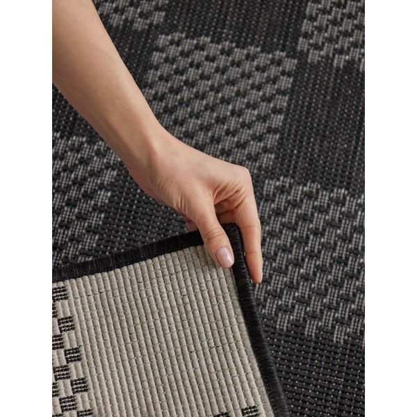Covor pentru exterior și interior negru/crem 200x300 cm Haringey Dorothy – Ted Baker-image-4