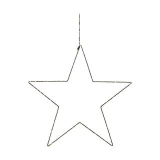 Decorațiune luminoasă suspendată de Crăciun Markslöjd Alpha Star, înălțime 30 cm, negru