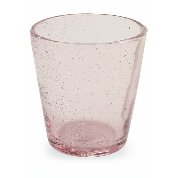Set 6 pahare din sticlă suflată Villa d'Este Cancun, 330 ml, roz
