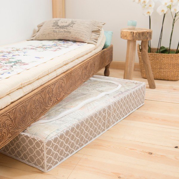 Cutie depozitare textile Compactor, lungime 107 cm, bej-image-1