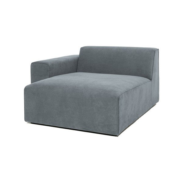 Modul pentru canapea gri cu tapițerie din catifea reiată  (cu colț pe partea stângă ) Sting – Scandic-image-1