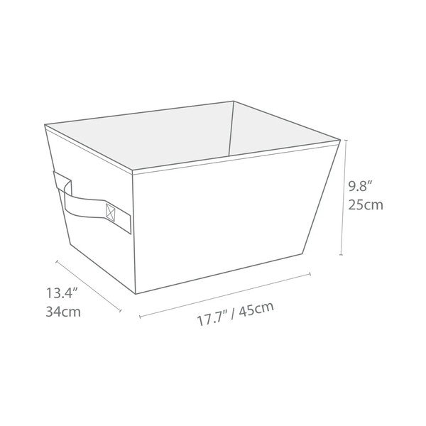Coș de depozitare de depozitare din material textil 34,5x45x25 cm Soft Storage – Bigso Box of Sweden-image-3