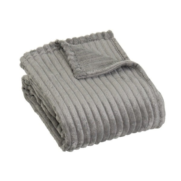 Pătură gri din micropluș-cocolino 130x160 cm Fur Velvet – Casa Selección