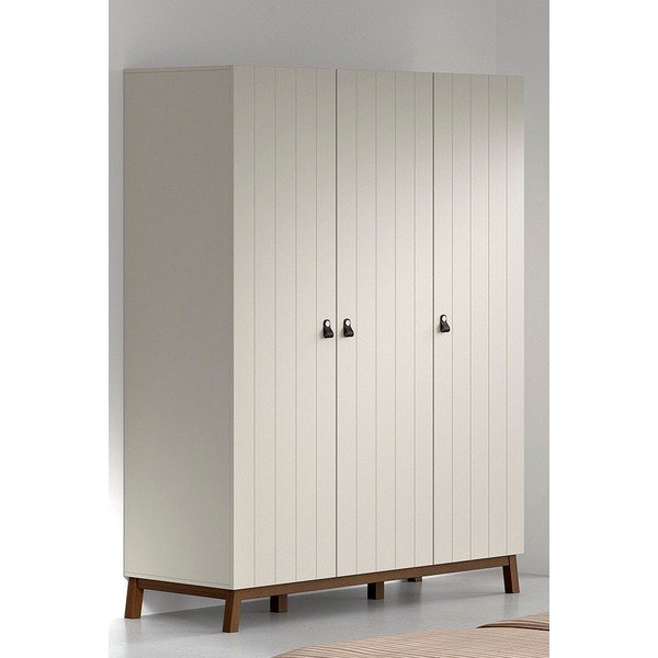 Șifonier de copii bej 149x196x58 cm Sezane – Vipack-image-1