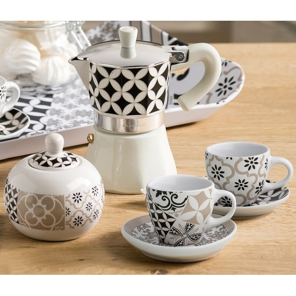 Set 2 cești din gresie ceramică Brandani Alhambra II.-image-1